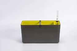 Urbalive - BERBERIS Donica samonawadniająca prostokątna 40 x 20 cm, szaro-brązowy