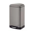 Kela - stalowy kosz na śmieci z pedałem, 12 l, 27 x 23 x 40 cm, szary Davino