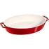 Staub - owalny półmisek ceramiczny 2.3 l, czerwony