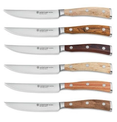 Wusthof - IKON Zestaw 6 noży stekowch 12 cm w torbie skórzan