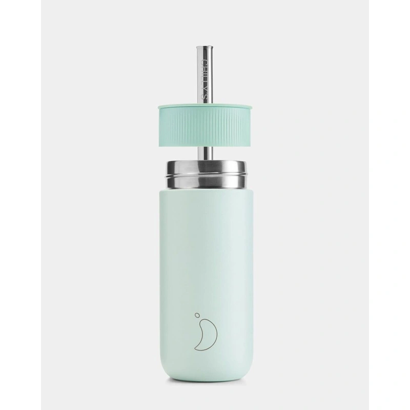Chilly's Bottles - Termiczny kubek 2w1 ze słomką | 500ml | Miętowy