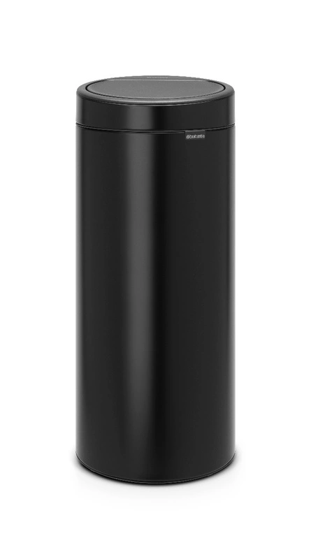 Brabantia - kosz na śmieci Touch Bin New 30l czarny mat