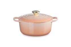Le Creuset brytfanna żeliwna emaliowana Signature okrągła 24 cm  4.2l peche