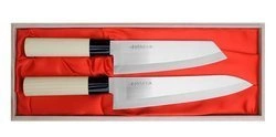 Satake - Megumi Zestaw Nóż Bunka + Szefa
