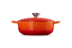  Le Creuset - garnek żeliwny Saute Signature płomienny 3,4 l 24 cm