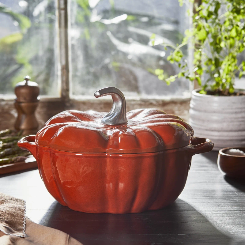 Staub - garnek żeliwny okrągły dynia 3.45 l cynamonowy Special Cocotte Pumpkin