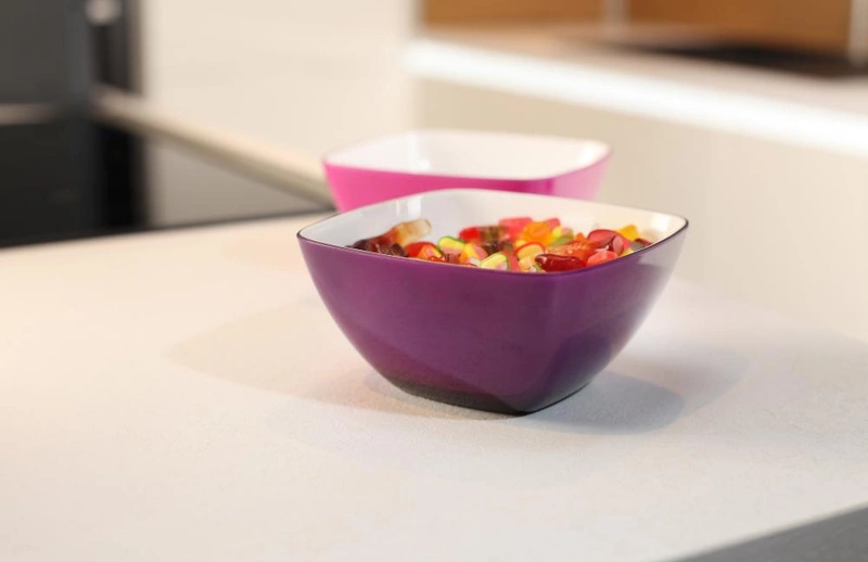 Vialli Design - Miska Livio kwadratowa fioletowa 14 cm