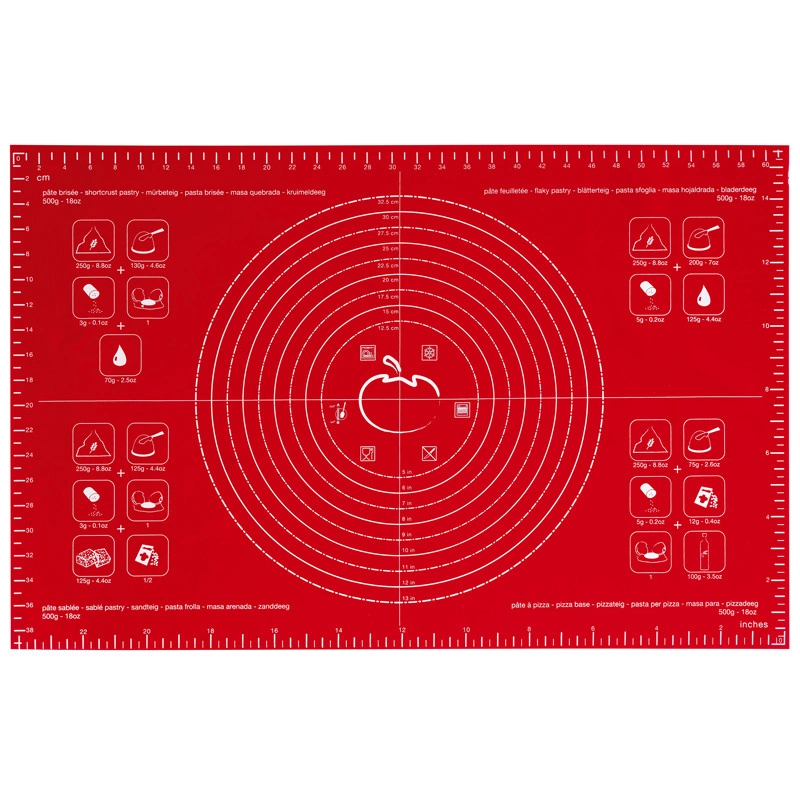 Mastrad - STOLNICA SILIKONOWA (40 x 60 CM) - CZERWONAczerwony