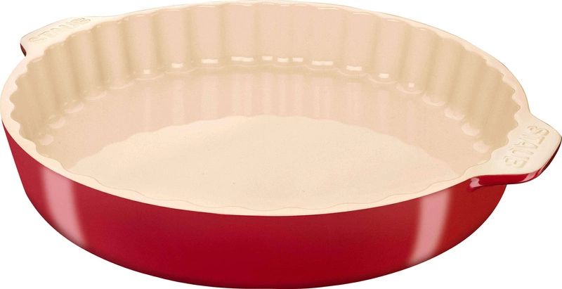 Staub - forma do tarty ceramiczne 30 cm wiśniowy