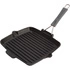 Staub - patelnia grillowa żeliwna kwadratowa czarna 24 cm x 24 cm