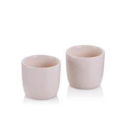Kela - kieliszki do jajek, 2 szt., porcelana, śred. 5 x 4,5 cm, beżowe Bob