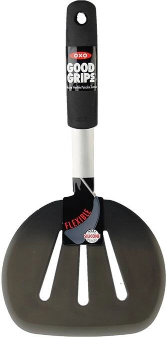 OXO - Łopatka silikonowa szeroka, czarna, Good Grips