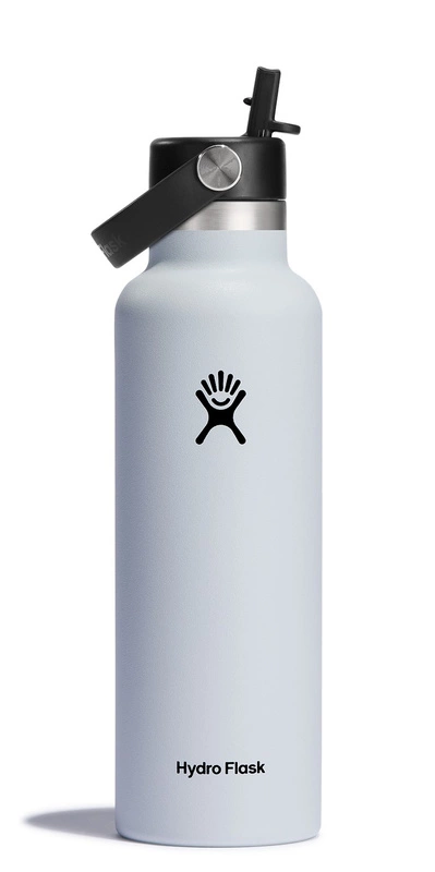 Hydro Flask - Butelka 21oz Standard Mouth FlexStraw Cap White