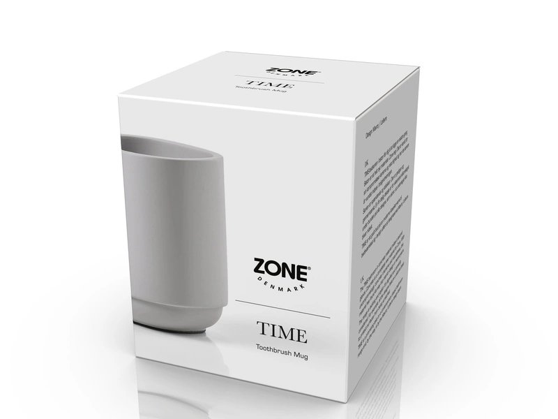Zone Denmark - Kubek na szczoteczki do zębów Time Soft Grey