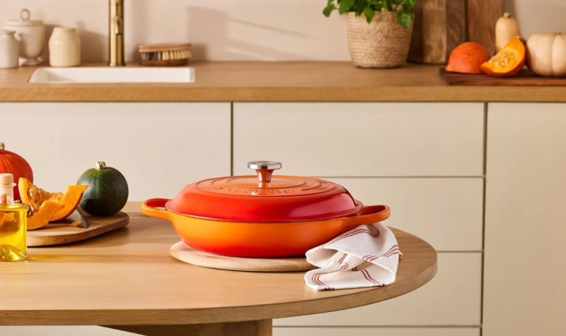Le Creuset - garnek Gourmet Profesjonalny żeliwny 26 cm 2,2 l sea salt