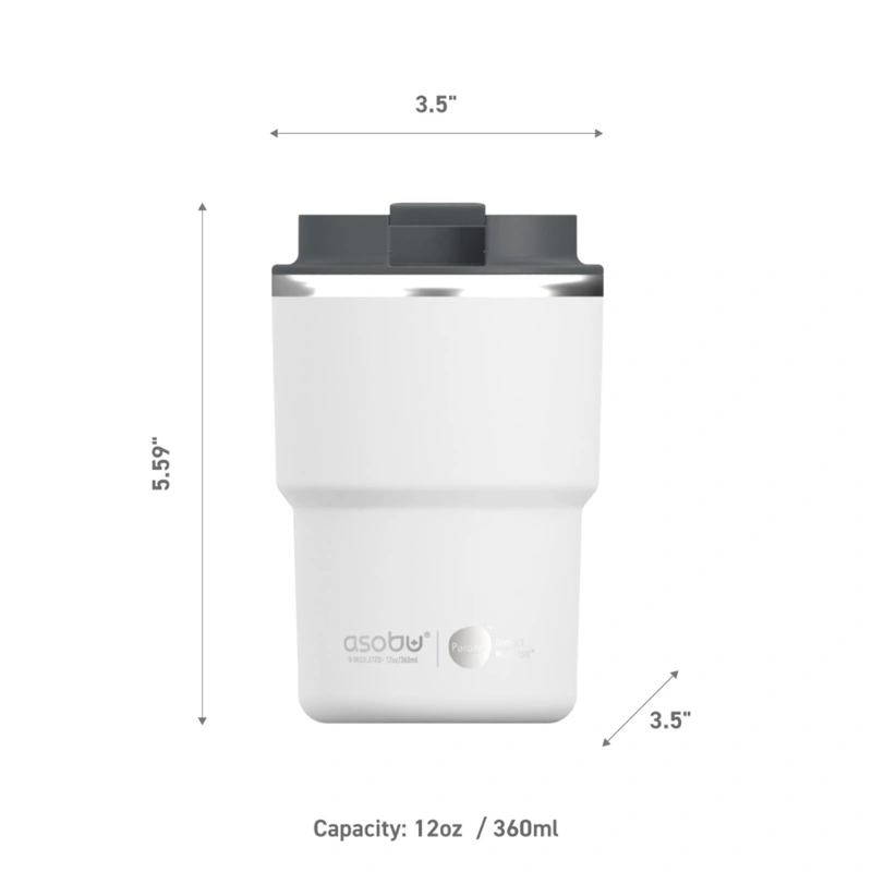 Asobu - Kubek termiczny THE MINI PICK UP WHITE, 355ml