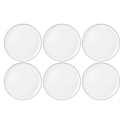 Seltmann - LIDO BLACK LINE Zestaw 6 talerzy obiadowych 26 cm