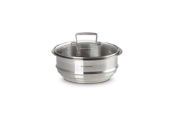 Le Creuset - Wkład do gotowania na parze ze szklaną pokrywką 20 cm