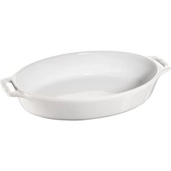 Staub - owalny półmisek ceramiczny 2.3 l, biały