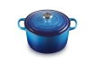 Le Creuset - garnek żeliwny emaliowany Signature okrągła 24 cm 5 l Azure