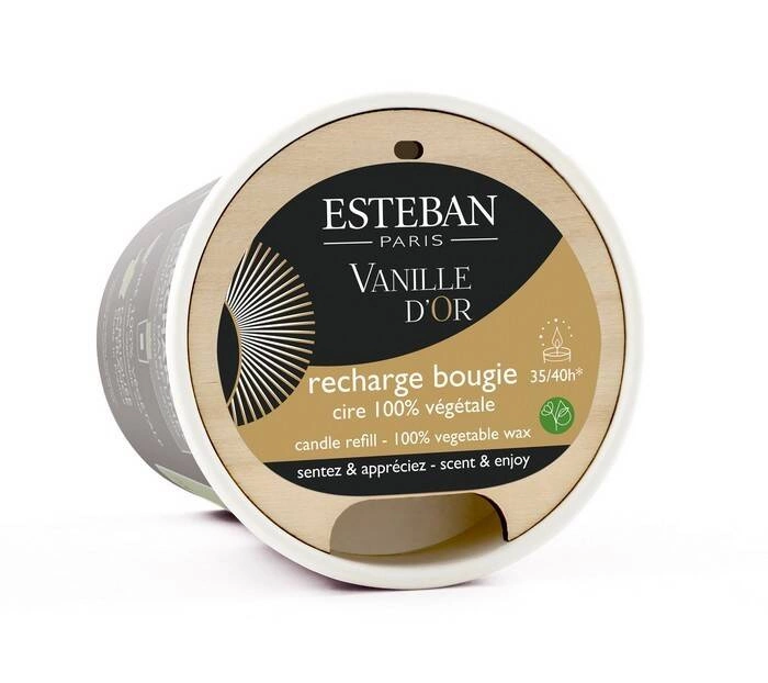 Esteban - Wkład do świecy zapachowej 180g Vanille d'Or