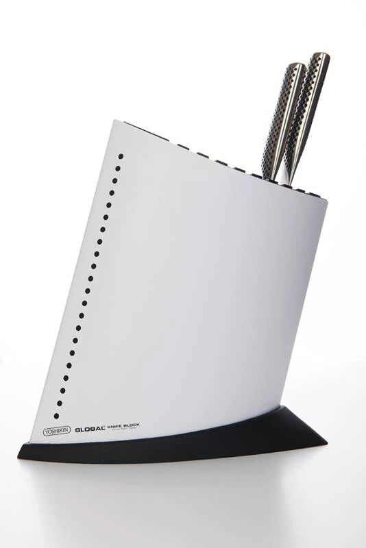 Global - Blok na 9 noży w kształcie żaglowca – biały