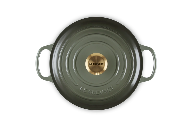 Le Creuset brytfanna żeliwna emaliowana Signature okrągła 24 cm 4.2l thyme