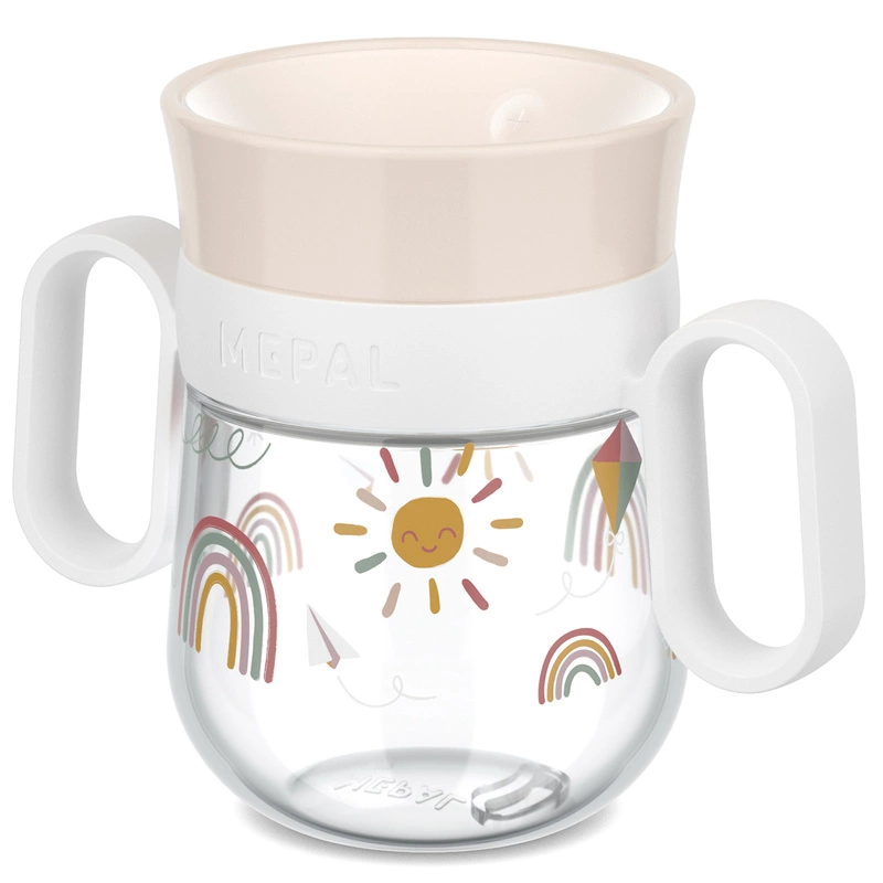 Mepal - Kubek dziecięcy treningowy do nauki picia Mio 200 ml Sunshine & Rainbow