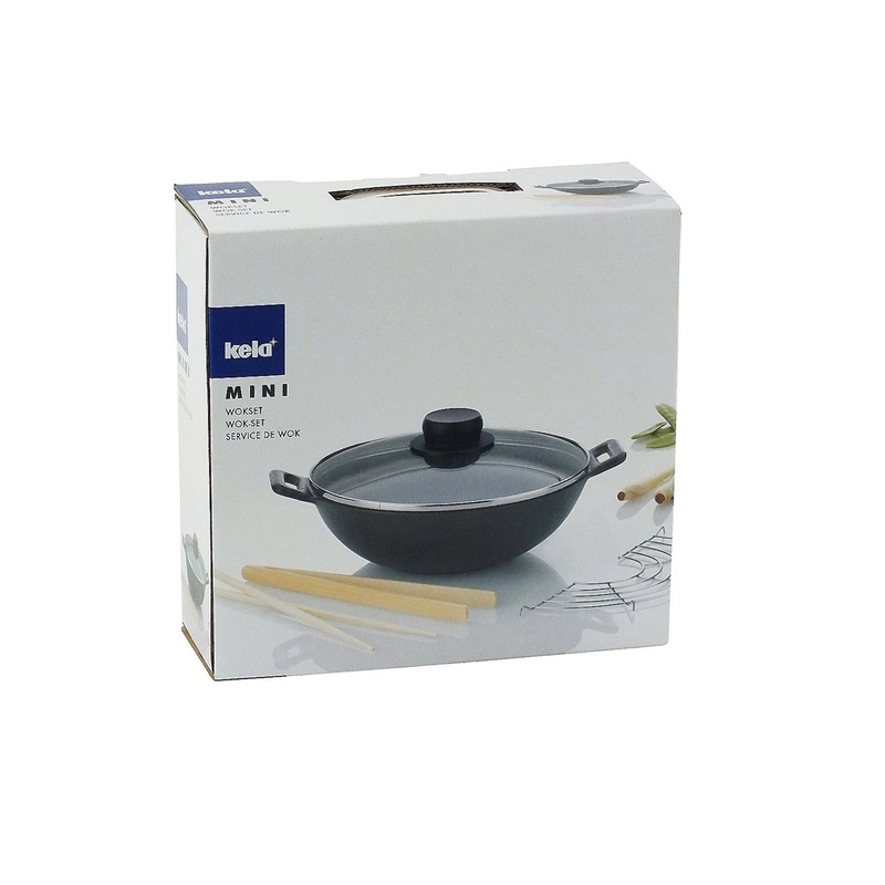 Kela - Zestaw wok żeliwny 24cm+akcesoria5el.AsiaMini