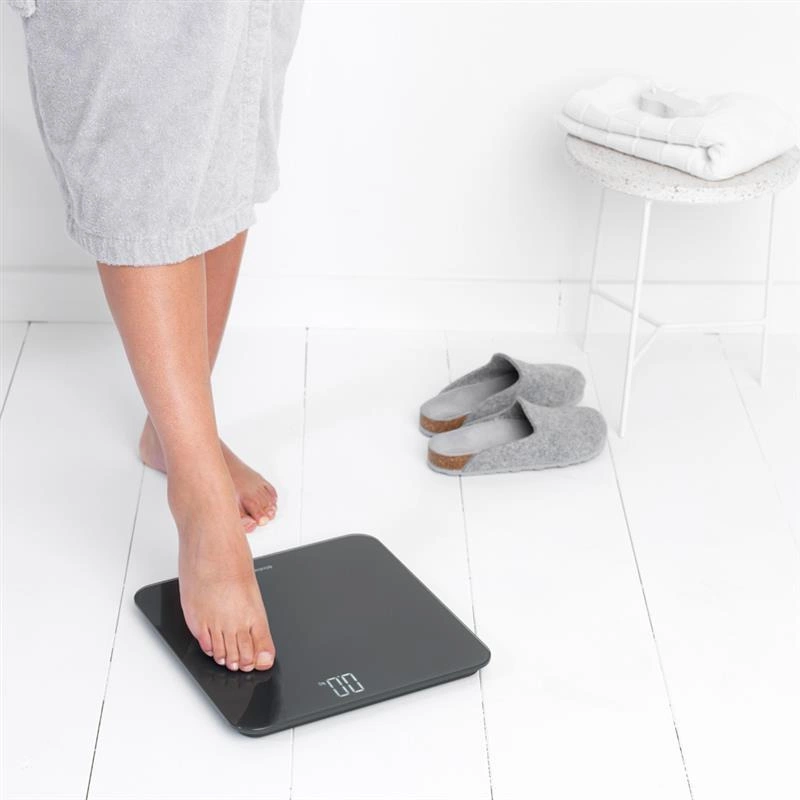 Brabantia - Waga łazienkowa cyfrowa ReNew ciemnoszara