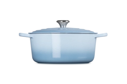 Le Creuset - garnek żeliwny emaliowany Signature 28 coastal blue
