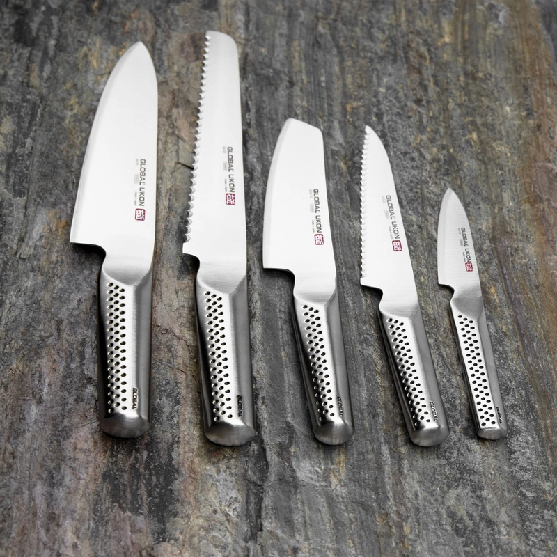 Global - Ukon Zestaw 5 noży kuchennych