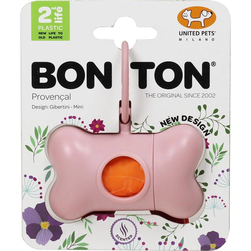 United Pets - Pojemnik na worki BON TON, różowy