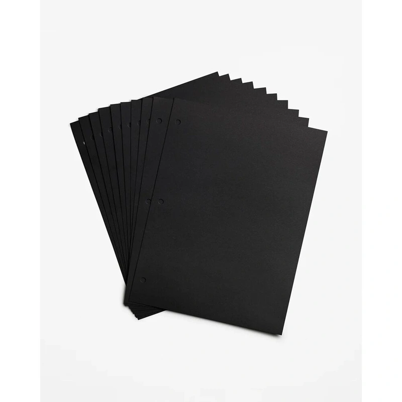 Printworks - 10 sztuk czarnego papieru uzupełniającego (L)