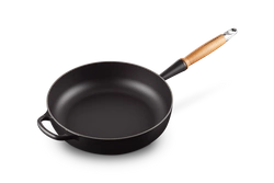 Le Creuset - głęboka patelnia żeliwna czarny Sauté 28 cm