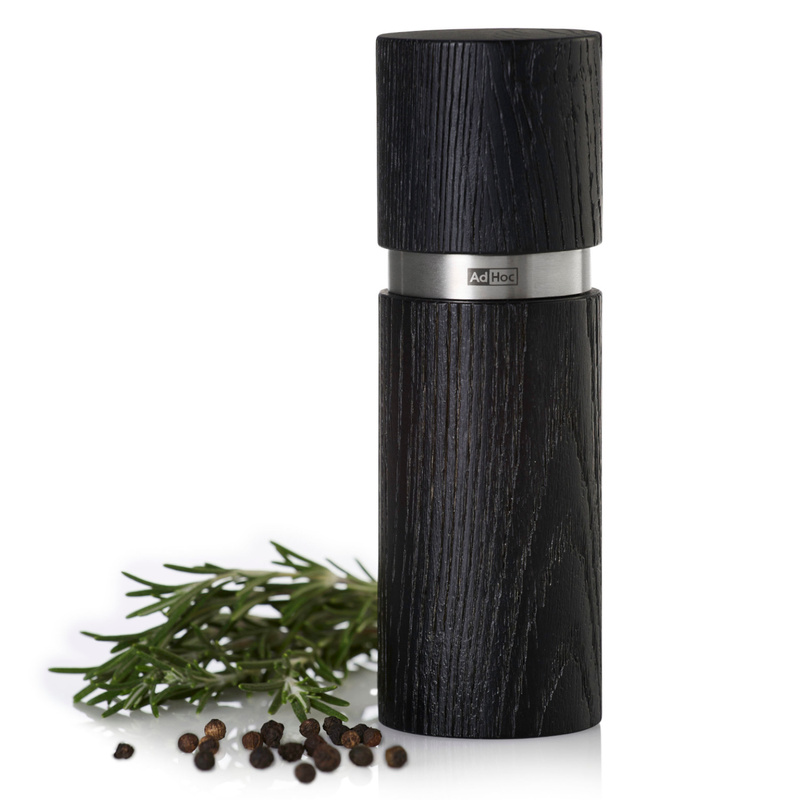 AdHoc - Młynek do pieprzu lub soli Textura S ciemny jesion