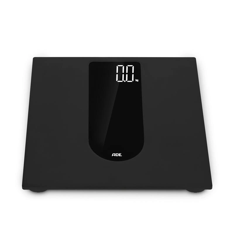 ADE - waga łazienkowa, do 180 kg, 30,5 x 30,5 cm, czarna Allegra