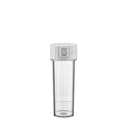 Alessi - pojemnik ON THE GO 550 ml, biały Plisse