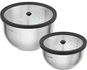 Zwilling - FRESH & SAVE Zestaw 2 stalowych misek z pokrywką - srebrny