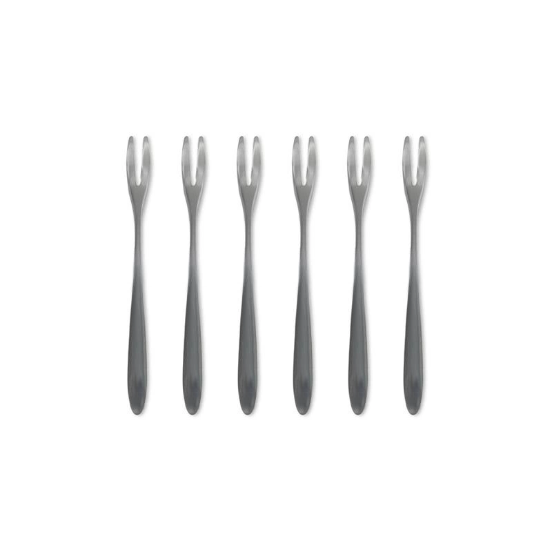 Byon - widelczyki do przekąsek, 6 szt., stal niedzewna, 12,5 cm Fiesta