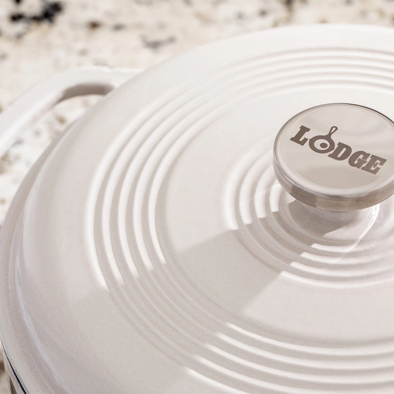 Lodge - Garnek żeliwny emaliowany 5.6L Oyster