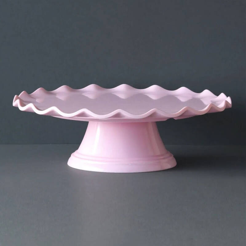 A Little Lovely Company - Patera z falistym brzegiem PINK 27.5 cm