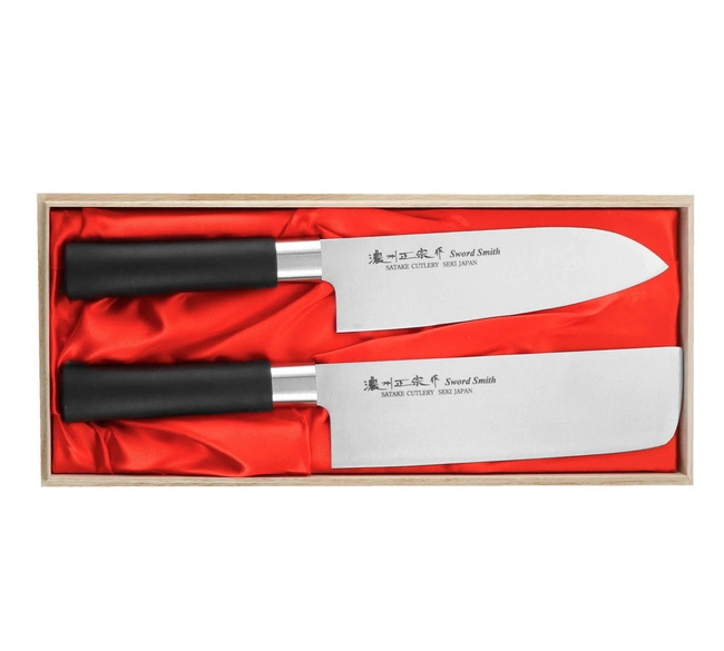 Satake - Saku PP Zestaw Nóż Santoku + Nakiri