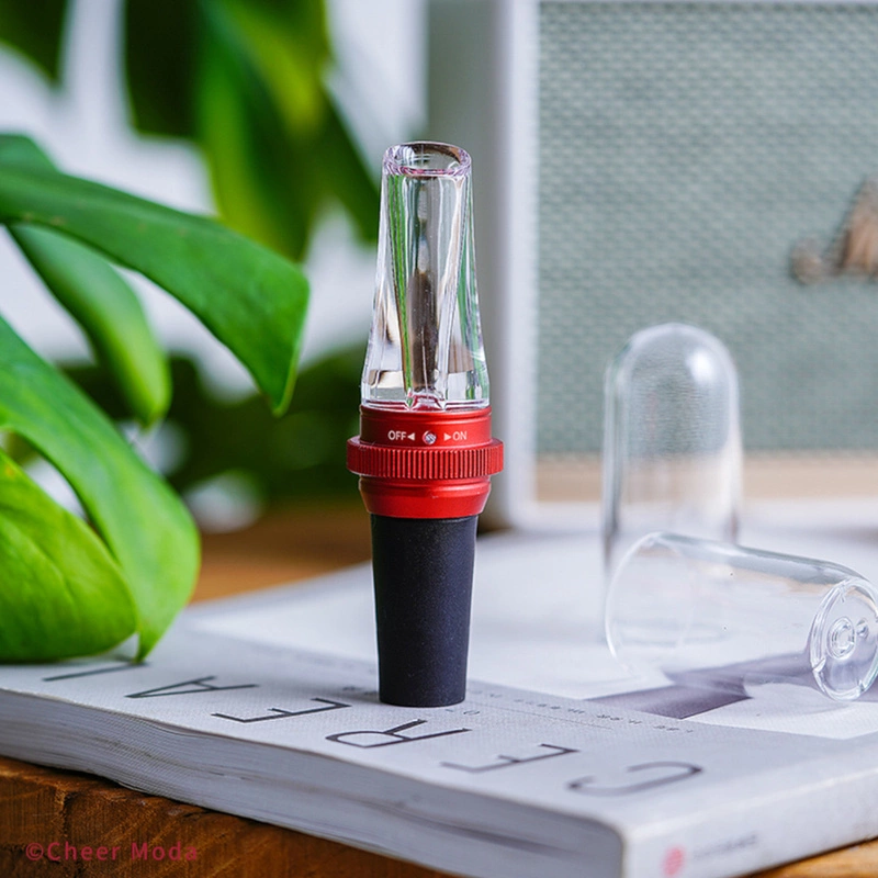 Cheer Moda - Napowietrzacz i nalewak do wina Submarine czerwony