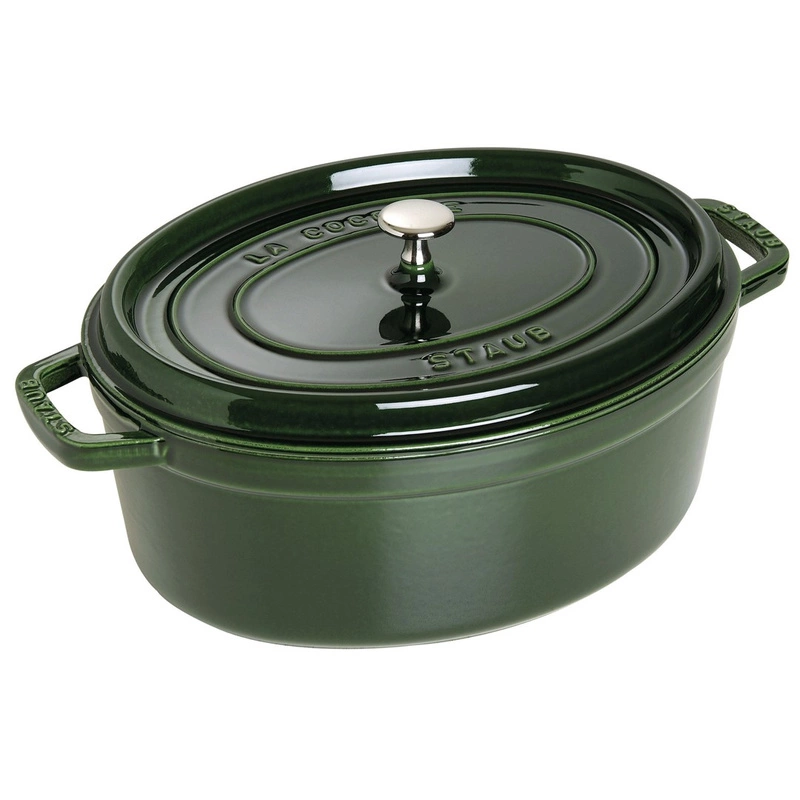 Staub - brytfanna  żeliwna zielona 5,4 l 31 cm