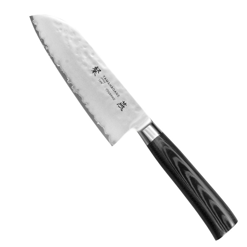 Tamahagane - Tsubame Black Nóż Santoku 12cm