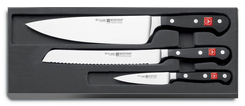 Wusthof - Zestaw- Nóż szefa 20 cm , do chleba 20 cm i do war