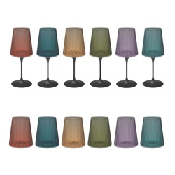Trebonn - SplitGlass Easy kolorowy zestaw 6 kieliszków + 6 nóżek
