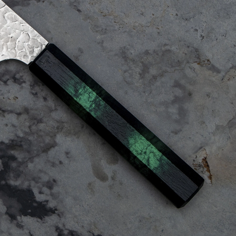 Sakai Takayuki - Nanairo VG-10 Green Nóż Kengata 19 cm