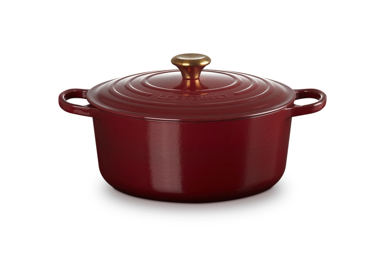 Le Creuset - garnek żeliwny emaliowany Signature 28 garnet